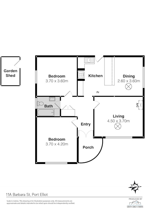 11A Barbara Street, Port Elliot, SA, 5212 - Floorplan 1