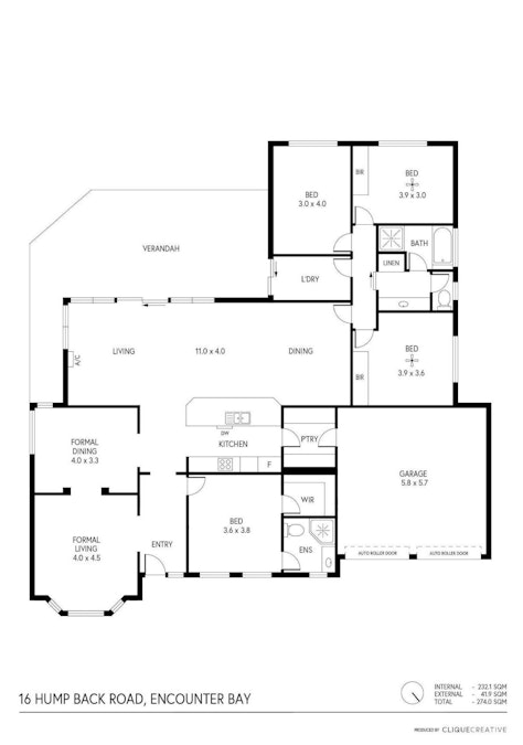 16 Hump Back Road, Encounter Bay, SA, 5211 - Floorplan 1