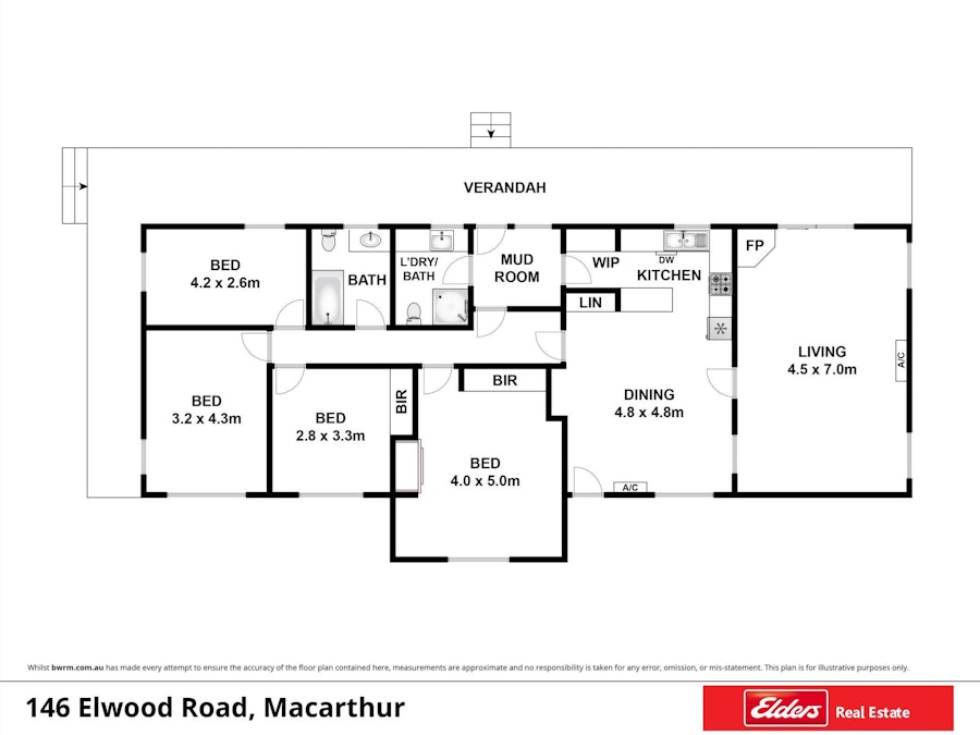 146  Elwood Road, Macarthur, VIC, 3286 - Floorplan 1