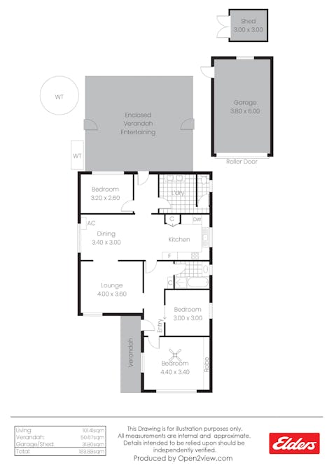 9 Bright Street, Clare, SA, 5453 - Floorplan 1