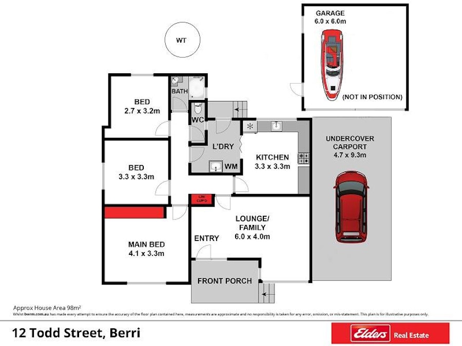 12 Todd Street, Berri, SA, 5343 - Floorplan 1