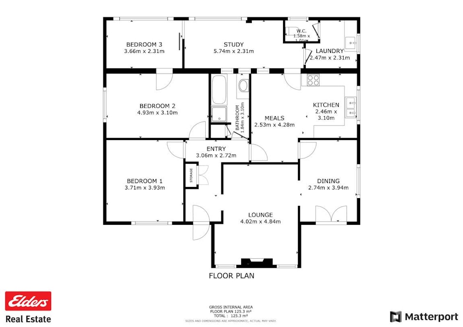 55 Newcastle Road, Northam, WA, 6401 - Floorplan 1