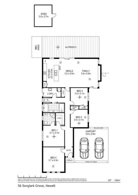 56 Songlark Grove, Hewett, SA, 5118 - Floorplan 1