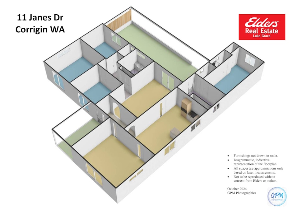 11 Janes Drive, Corrigin, WA, 6375 - Floorplan 2