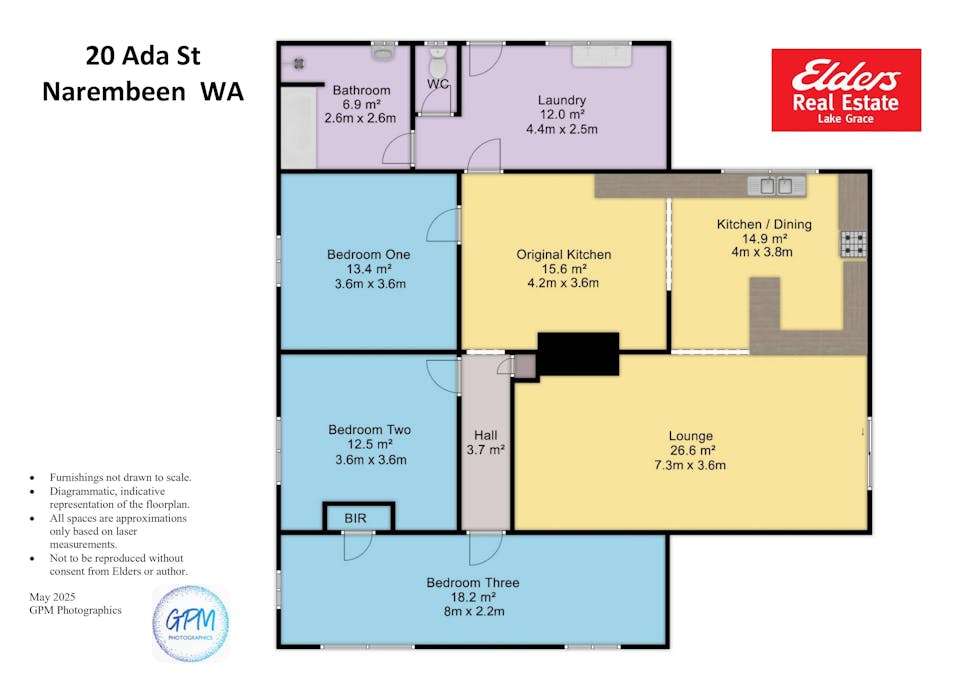 20 Ada Street, Narembeen, WA, 6369 - Floorplan 1