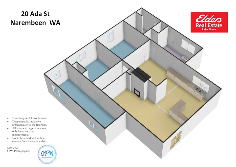 20 Ada Street, Narembeen, WA, 6369 - Floorplan 2