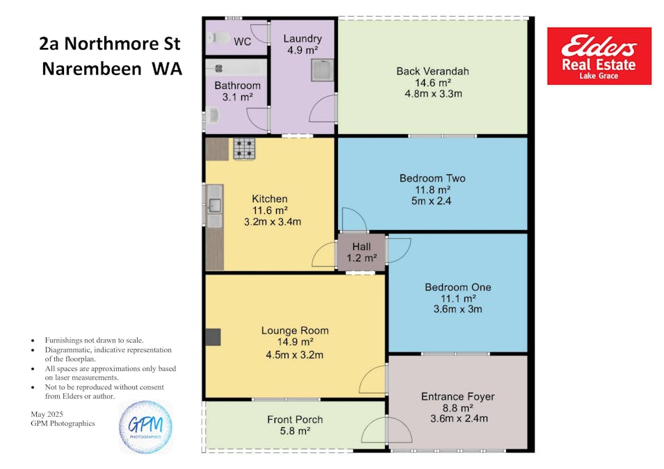 2A Northmore Street, Narembeen, WA, 6369 - Floorplan 1
