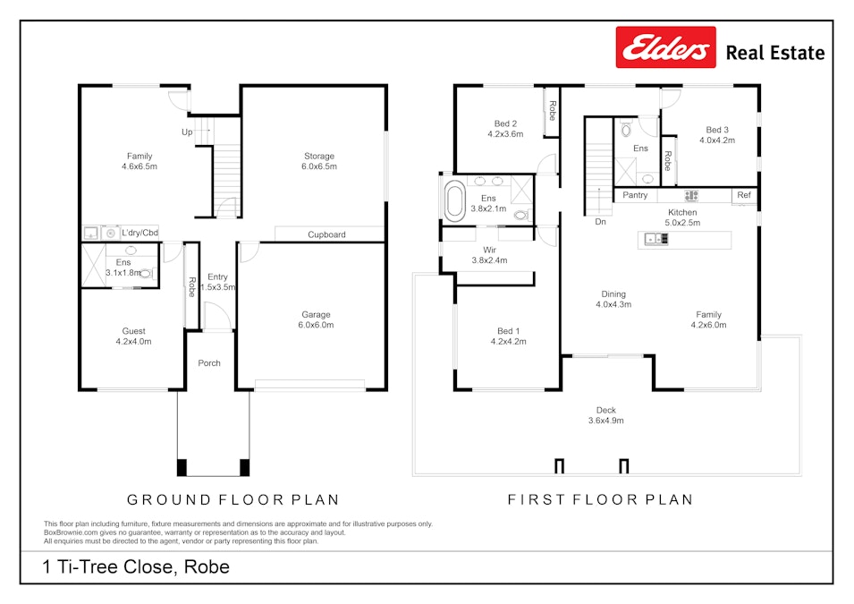 1 Ti-Tree Close, Robe, SA, 5276 - Floorplan 1