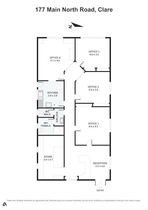 177 Main North Road, Clare, SA, 5453 - Floorplan 1