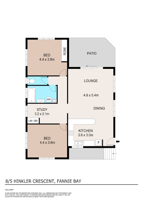 8/5 Hinkler Crescent, Fannie Bay, NT, 0820 - Floorplan 1