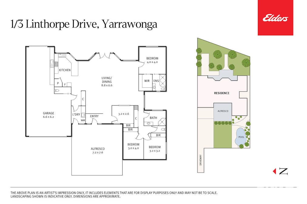 1/3 Linthorpe Street, Yarrawonga, VIC, 3730 - Floorplan 1