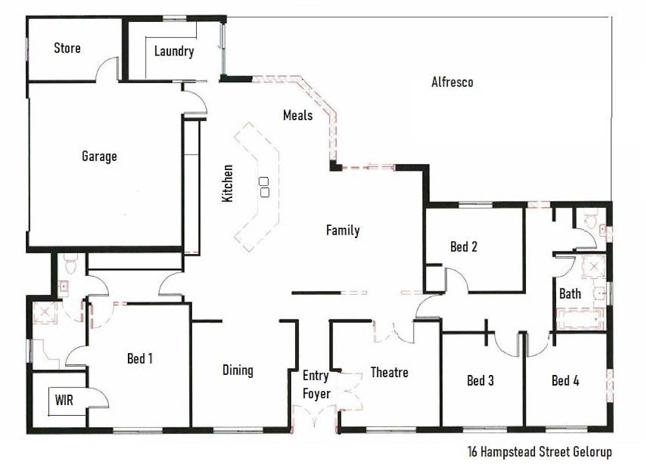 16 Hampstead Street, Gelorup, WA, 6230 - Floorplan 1