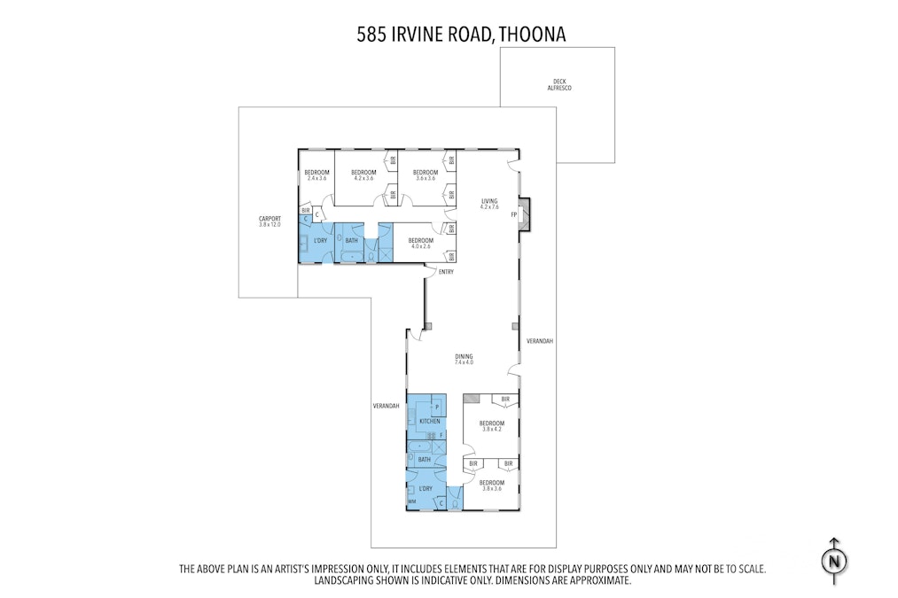 585 Irvine Road, Thoona, VIC, 3726 - Floorplan 1