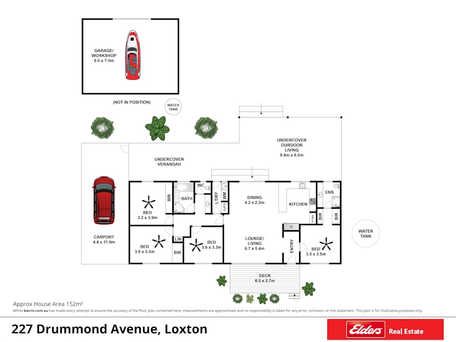 227 Drummond Avenue, Loxton, SA, 5333 - Floorplan 1