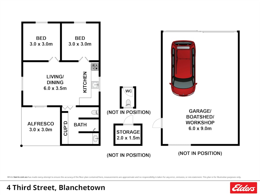 4 Third Street, Blanchetown, SA, 5357 - Floorplan 1