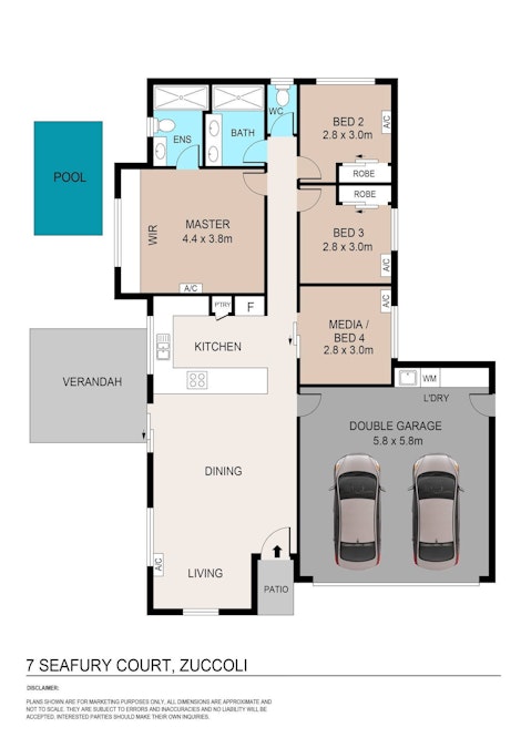 7 Seafury Court, Zuccoli, NT, 0832 - Floorplan 1