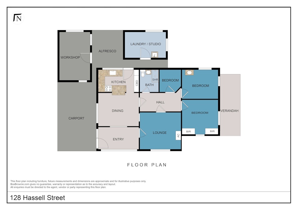 128 Hassell Street, Mount Barker, WA, 6324 - Floorplan 1