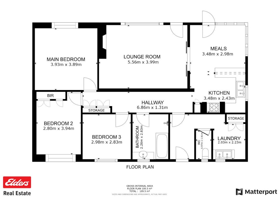 7 Christmass Street, Northam, WA, 6401 - Floorplan 1