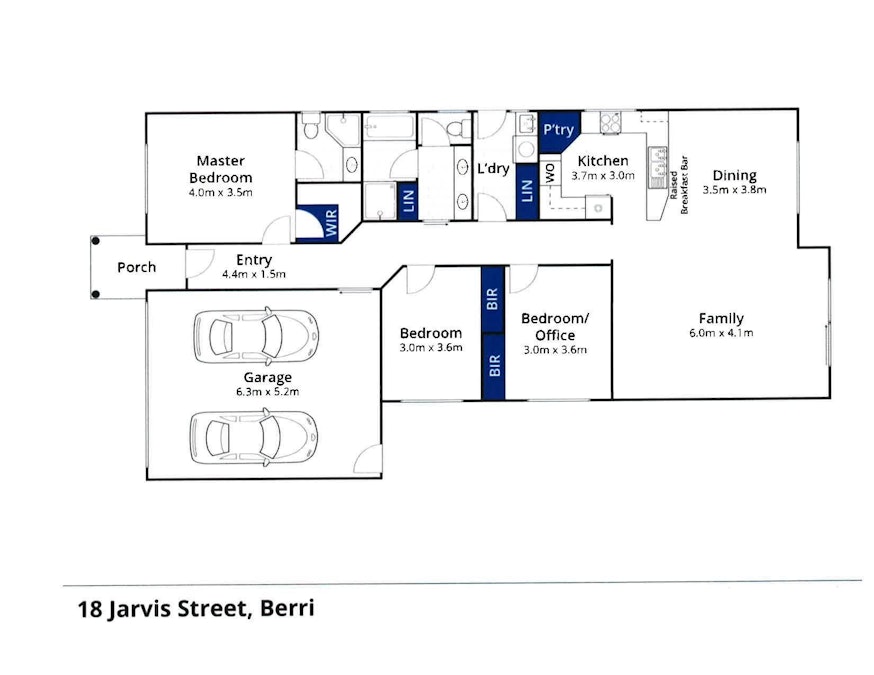 18 Jarvis Street, Berri, SA, 5343 - Floorplan 1