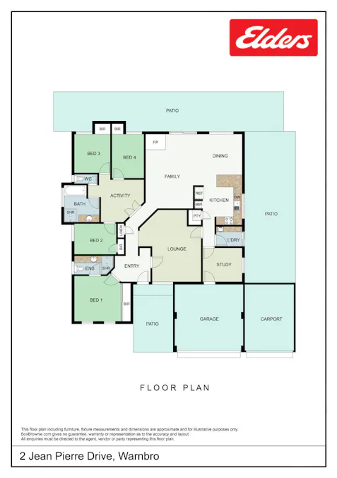 2 Jean Pierre Drive, Warnbro, WA, 6169 - Floorplan 1