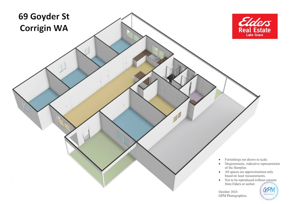 69 Goyder Street, Corrigin, WA, 6375 - Floorplan 2