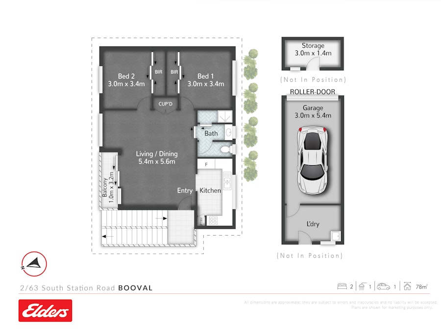 2/63 South Station Road, Booval, QLD, 4304 - Floorplan 1