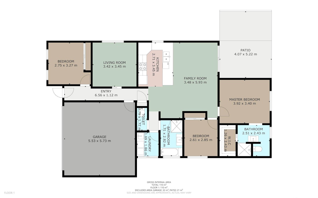 6 La Glorie Circuit, Burdell, QLD, 4818 - Floorplan 1