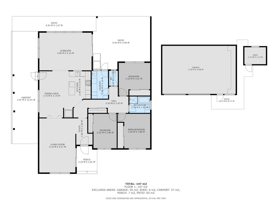 396 Paul Avenue, Lavington, NSW, 2641 - Floorplan 1