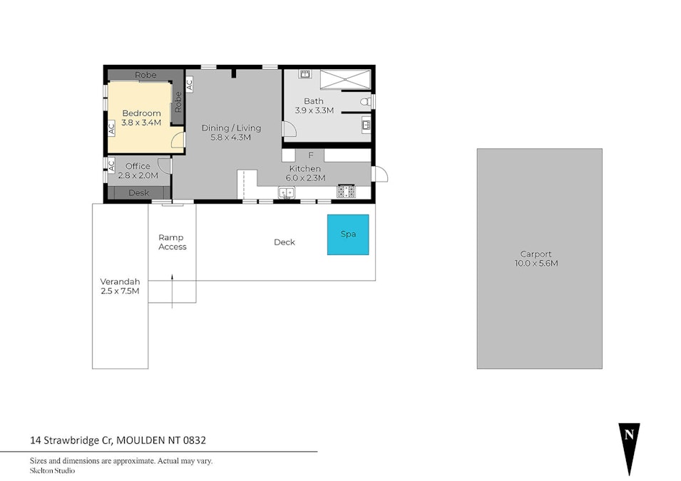 14 Strawbridge Crescent, Moulden, NT, 0830 - Floorplan 1