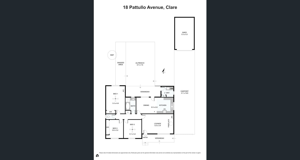 18 Pattullo Avenue, Clare, SA, 5453 - Floorplan 1