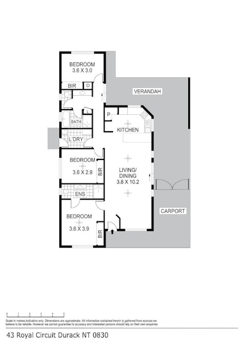 43 Royal Circuit, Durack, NT, 0830 - Floorplan 1