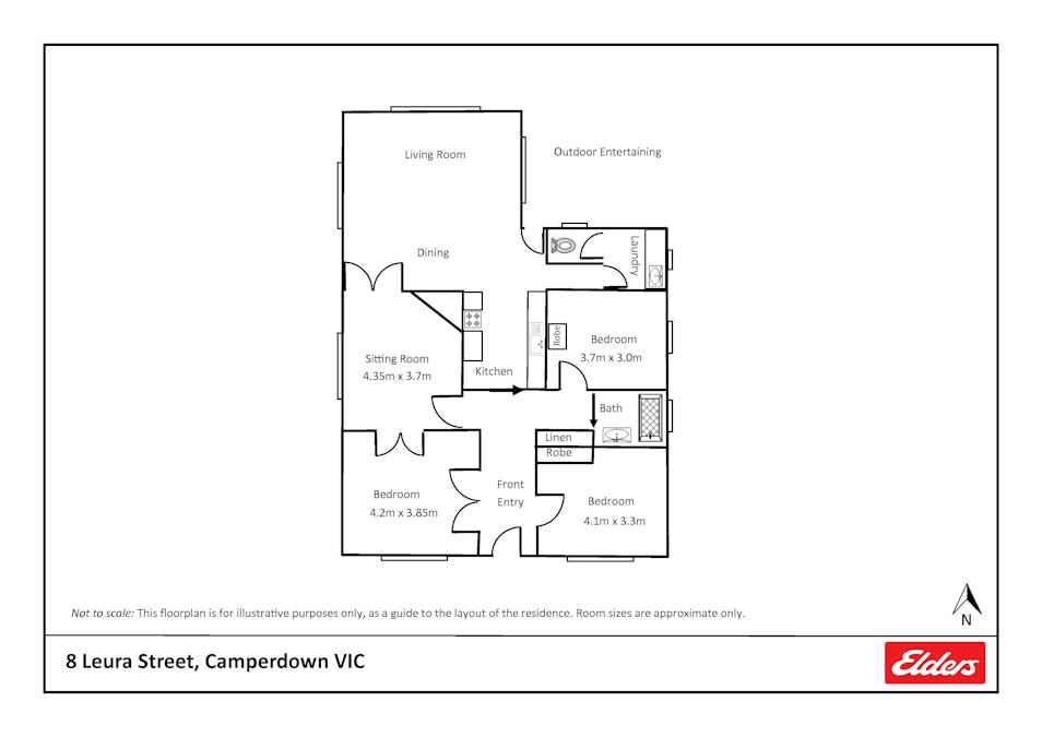 8 Leura Street, Camperdown, VIC, 3260 - Floorplan 1