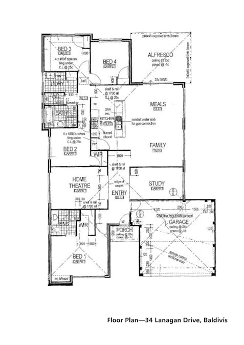 34 Lanagan Drive, Baldivis, WA, 6171 - Floorplan 1