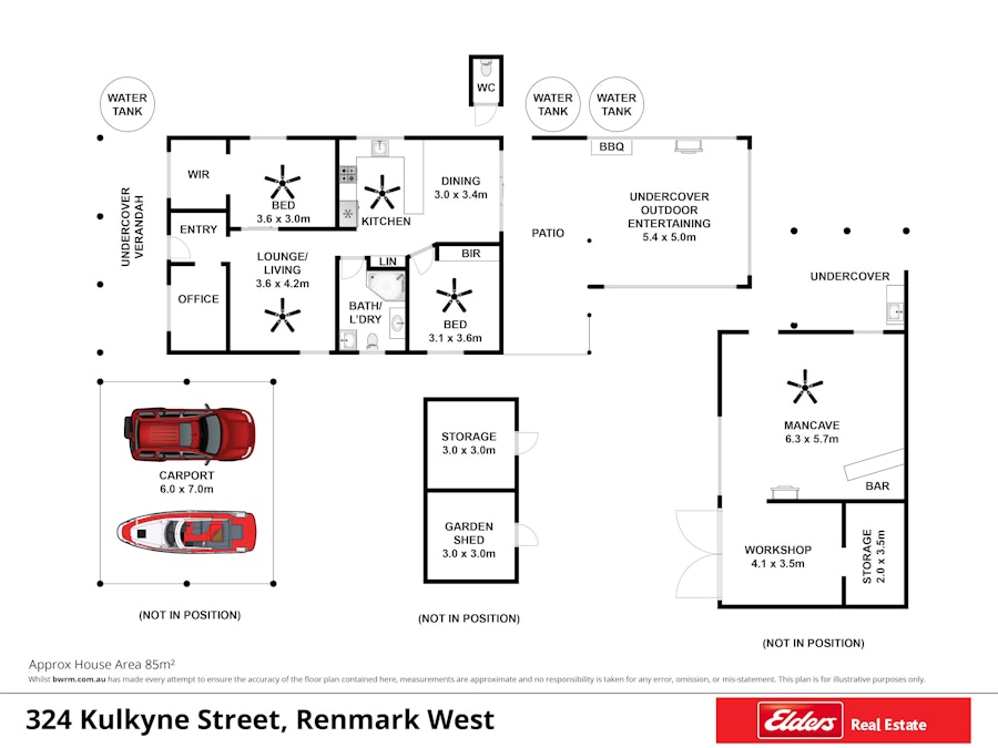 324 Kulkyne Street, Renmark, SA, 5341 - Floorplan 1