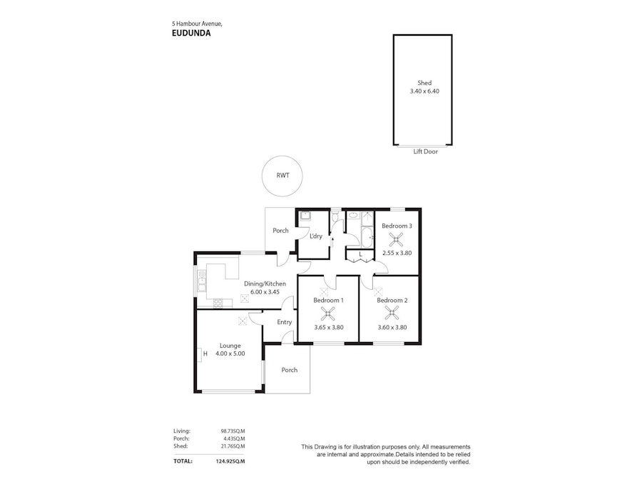 5 Hambour Avenue, Eudunda, SA, 5374 - Floorplan 1