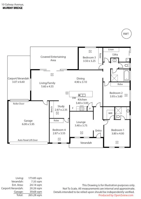 10 Galway Avenue, Murray Bridge, SA, 5253 - Floorplan 1