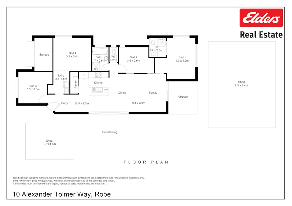 10 Alexander Tolmer Way, Robe, SA, 5276 - Floorplan 1