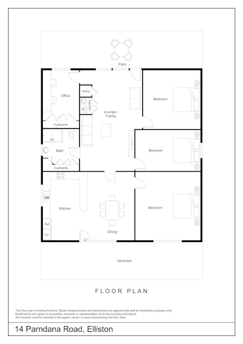 14 Parndana Road, Elliston, SA, 5670 - Floorplan 1