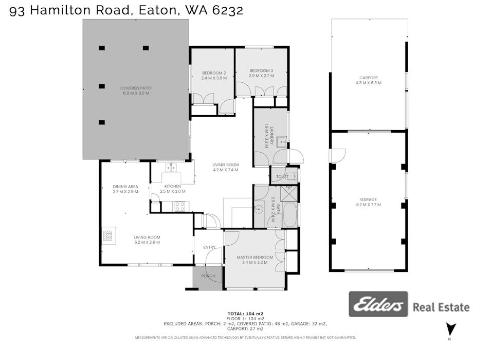 93 Hamilton Road, Eaton, WA, 6232 - Floorplan 1