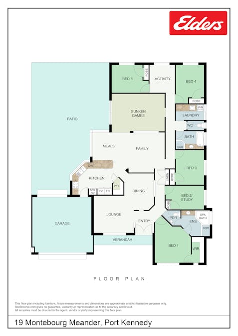 19 Montebourg Meander, Port Kennedy, WA, 6172 - Floorplan 1