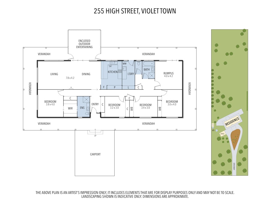 255 High Street, Violet Town, VIC, 3669 - Floorplan 1