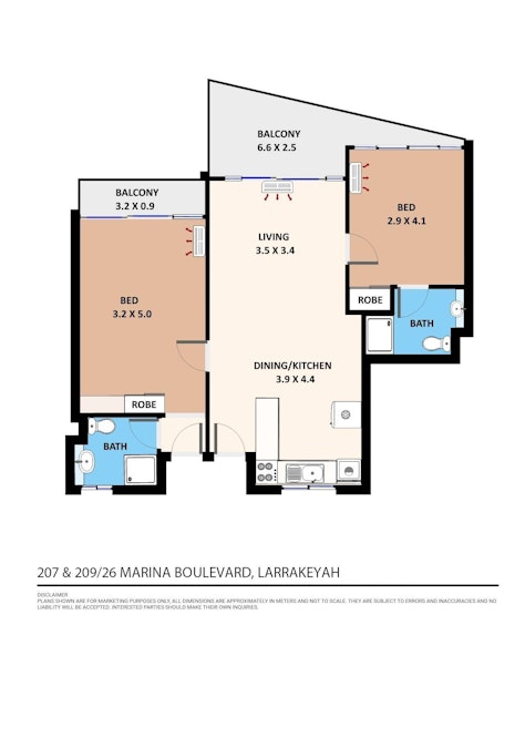 15/26 Marina Boulevard, Cullen Bay, NT, 0820 - Floorplan 1