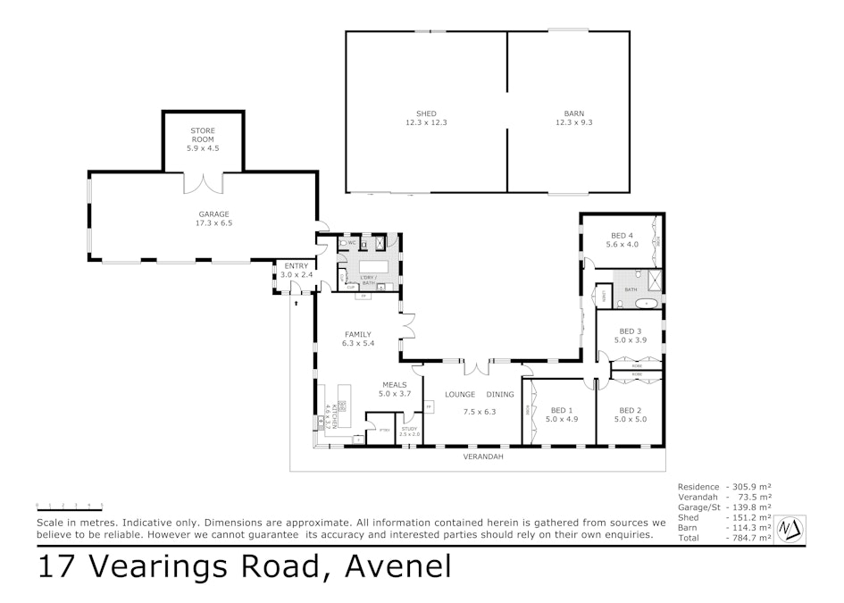 17 Vearings Road, Avenel, VIC, 3664 - Floorplan 1