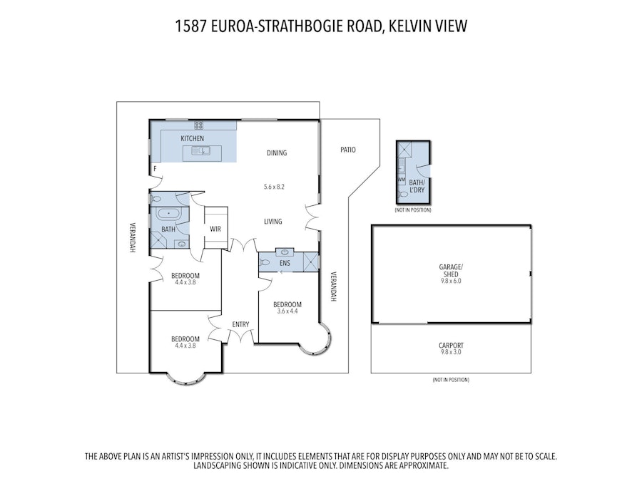 1587 Euroa-Strathbogie Road, Kelvin View, VIC, 3666 - Floorplan 1