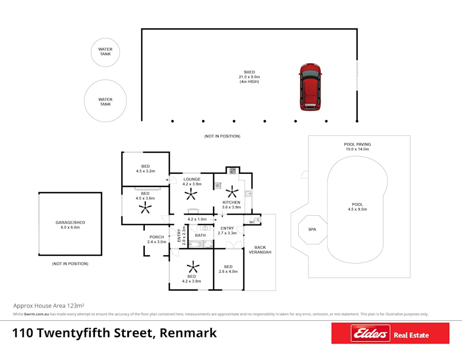 110 Twentyfifth Street, Renmark, SA, 5341 - Floorplan 1