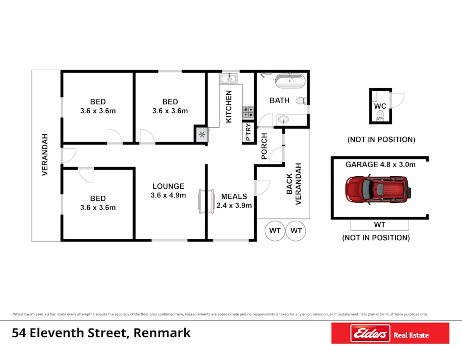 54 Eleventh Street, Renmark, SA, 5341 - Floorplan 1