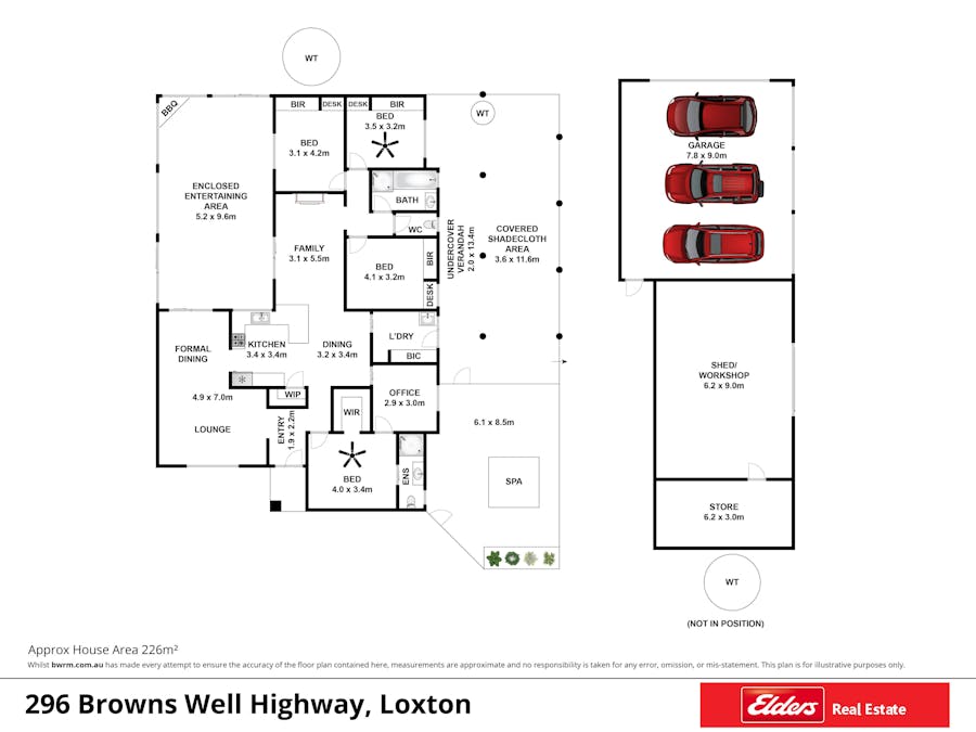 296 Browns Well Highway, Loxton, SA, 5333 - Floorplan 1