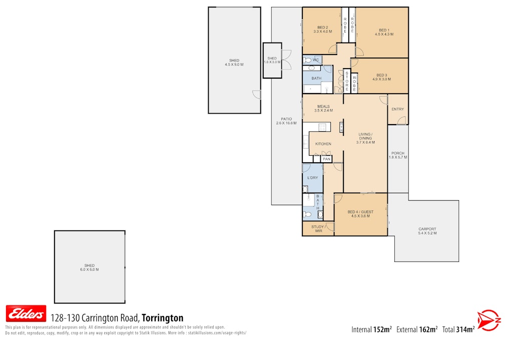 128-130 Carrington Road, Torrington, QLD, 4350 - Floorplan 1