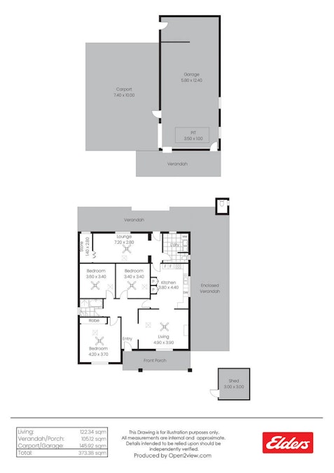 138 Scenic Drive, Napperby, SA, 5540 - Floorplan 1