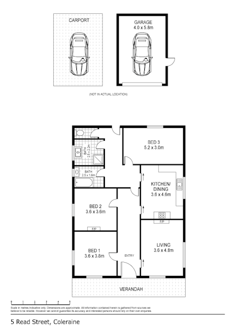 5 Read Street, Coleraine, VIC, 3315 - Floorplan 1